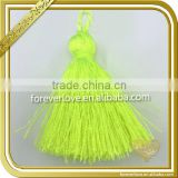Wholesale green tassels trim tassel fringe for keychain shoes bags FT-022