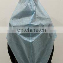 Surgical Non-woven Disposable Kit Surgeon White Blue Medical Anti-Fog Protective Head Cover Hood Cap thumbnail-3