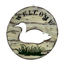 Wooden PVC Welcome Animal Beach Door Sign, Home Festival Decoration Sign Welcome Sign thumbnail-3