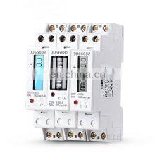 Однофазный двухпроводной счетчик энергии с подсветкой ЖК - дисплея, измеритель мощности, потребления электроэнергии (кВт⋅ч) 60А 32А 230В 50Гц, монтаж на DIN - рейку