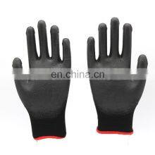 13G Polyester Coated Black PU Electrical Working Safety Gloves thumbnail-2