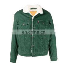 YIHAO Wholesale OEM Custom Denim Plus Fleece Jacket Unisex Denim Jacket thumbnail-1