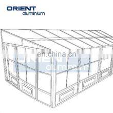 Seasons Solarium Aluminum Triangle Roof Sun Room Glass House Design Factory Supplier thumbnail-4