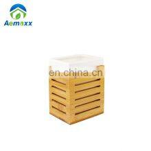 Керамический и бамбуковый диспенсер для мыла для ванной комнаты. Горячие продажи. Бамбуковый диспенсер для мыла. Высокое качество, мощный насос для лосьона. thumbnail-4