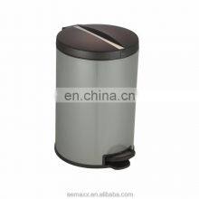 Good Quality Custom Stainless Steel Pedal Bin With Plastic Lid Household Trash Can Kitchen Waste Bin thumbnail-5