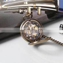 Shuhang SH05 Long Necklace Watch Clock Custom Logo Design Stainless Steel Pocket Watch Chain thumbnail-4