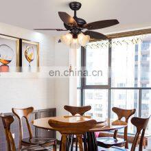 Indoor Lighting Remote Control Decorative Wooden Blade Cieling Fans Lighting 2 in 1 Smart Remote Control Luxury Ceiling Fans thumbnail-3