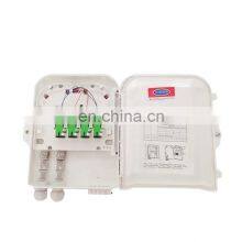 8 Cores Fiber Distribution Box FTTH Fiber Optic Terminal Box PC/ABS With PLC Splitter