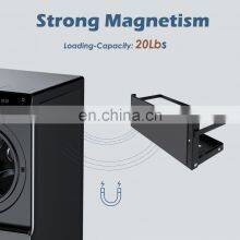 Kitchen Space Saver Side Shelf Fridge Refrigerator Foldable Magnetic Shelf Spice Rack Storage Organizer With Towel Holder Roll thumbnail-4