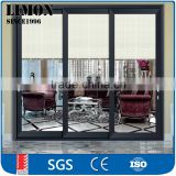 LIMON 2.0mm thickness Aluminum 3 track glass Sliding Door for sale