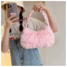 Hairy Underarm Design New Fashion Fur Bag Autumn and Winter Dumpling Bag Senior Shoulder thumbnail-5
