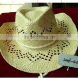 cowboy straw hats with hollowed-out figure