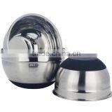 Stainless Steel Deep Mixing Bowl Silicon Base Black Color thumbnail-4