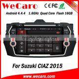 Wecaro WC-SC8075 Android 4.4.4 car dvd player touch screen 2 din car dvd gpsfor suzuki ciaz android A9 cpu 2015