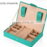 W1275G-2 Wholesale Stackable Jewelry Tray Leather Jewelry Display Tray Quality Choice thumbnail-3
