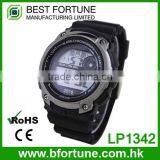 LP1342_BK Black color Chrono Alarm Date/Day Tech digital Multifunction custom digital watch