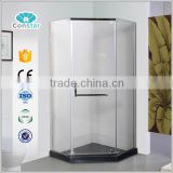 high quality modern simple 304 stainless steel tub shower screen with CE certificate bathtub sliding shower screen