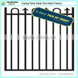 Black Powder Coated Loop Top and Spear Access Gate