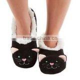 Animal Heads Super Cozy Soft Coral Fleece Lined Footcoverings/Soft Stuffed Footcoverings With Skid Resistant Sole thumbnail-5