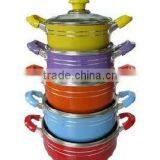 Colorful Aluminum Non-stick / Ceramic Soup & Stock Pots for Sale thumbnail-1