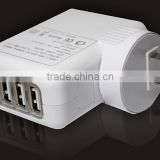 Universal 5V 6A 4 USB port wall charger for iphone ipad cellphone