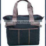 Fashion Cotton Handbags With PU Handle thumbnail-1