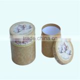 Round wooden case for tea, fashionable design, high quality