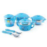 Chinese Wholesale 5 Piece Stainless Steel Mixing Bowl Set With Lids for Children thumbnail-3