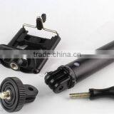 Wirless Self-lock Extendable Monopod + Tripod Mount Adapter + Phone Clip Holder for GoPro Camera for IPhone Samsung Phone thumbnail-5