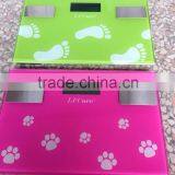 6in1 150KG DIGITAL ELECTRONIC LCD BMI CALORIE BODY FAT BATHROOM WEIGHING SCALE GLASS Scale, Fat, Water, Muscle, Calorie thumbnail-1