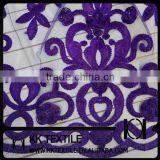 Purple Chemical Lace Satin Embrodiery Design 2015 thumbnail-1