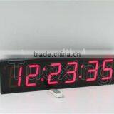5 Inch 6 Digit Large Led Wall Clock