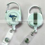 Expoy Logo Yoyo id Badge Reel/logo Printed ABS Carabiner Badge Reel