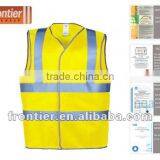 Frontier Workwear/ Summer Vest/ 100% Polyester/ 3M Tape Passed EN 471/ Hi-Vis Safety Vest thumbnail-1