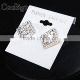 Fashion Jewelry Rhinestone Cuff-Link Gold Silver Unisex Chirstmas Party Gift Promotion Apparel Accessories thumbnail-4