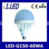 Aluminum Body High Power E27 Led G150 Bulb 60W