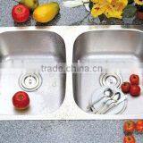CUPC Stainless Steel Double Bowl Kitchen Sink 8247A thumbnail-1