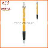 Exhibition Conference Custom Wired Clip Plunger Action Ballpoint Pen With Rubber Grip Ball Pen Supplier thumbnail-4