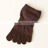 Japanese OEM Design High Quality Fashion Women Spring Summer Thick Cotton Knitting Ankle Toe Sock