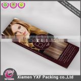 Brown hair packaging box for hair extensions