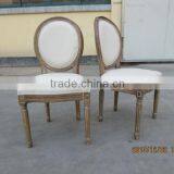 Wood French Style Leather Dining Chairs thumbnail-6
