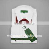 Classic Men's 100% Cotton Long Sleeve French Cuff White Tuxedo Shirt thumbnail-1