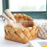 Wood Chip Weaving Fruit Containing Basket thumbnail-3