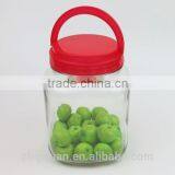 1000ml Square Glass Storage Jar and Plastic Handle Lid