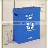 Plastic Corrugated Recycle Bin for Glass. thumbnail-1