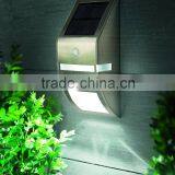 Solar Powered Motion Sensor Outdoor Path Wall LED Light Garden Security Lamp