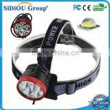 2 In 1 High Brightness 6 x XM-L T6 LED 3 Modes Bike Light Bicycle Front Lamp Headlight Headlamp + Battery Pack + Charger thumbnail-1