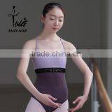 2016 New Camisole Cross Back Lace Insert Adult Leotard thumbnail-5