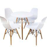 Hot Sale Wood Legs Round Dining MDF Table