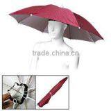 Red Umbrella Hat Golf Fishing Camping Headwear Cap thumbnail-1